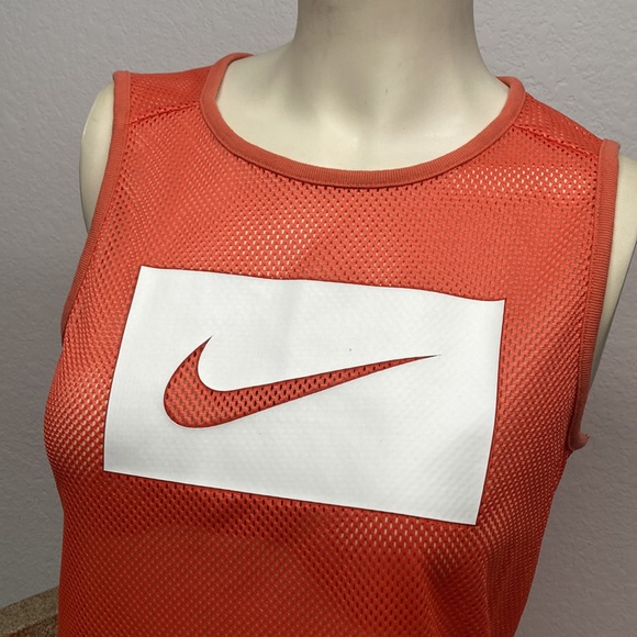 Nike | Orange Net Sleeveless Top Sz XS - Picture 2 of 9